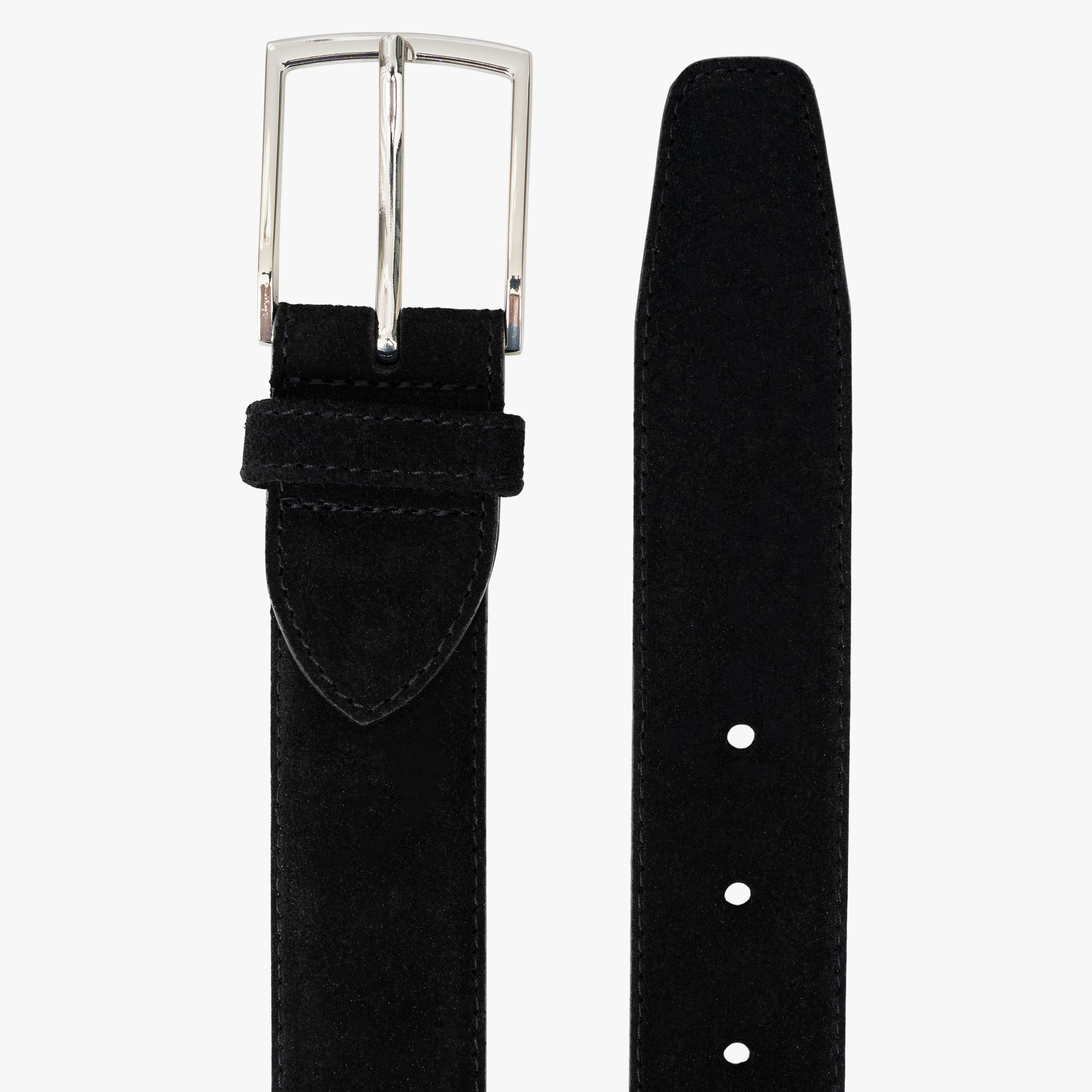 JOB86 Leren Riem Zwart | Suède