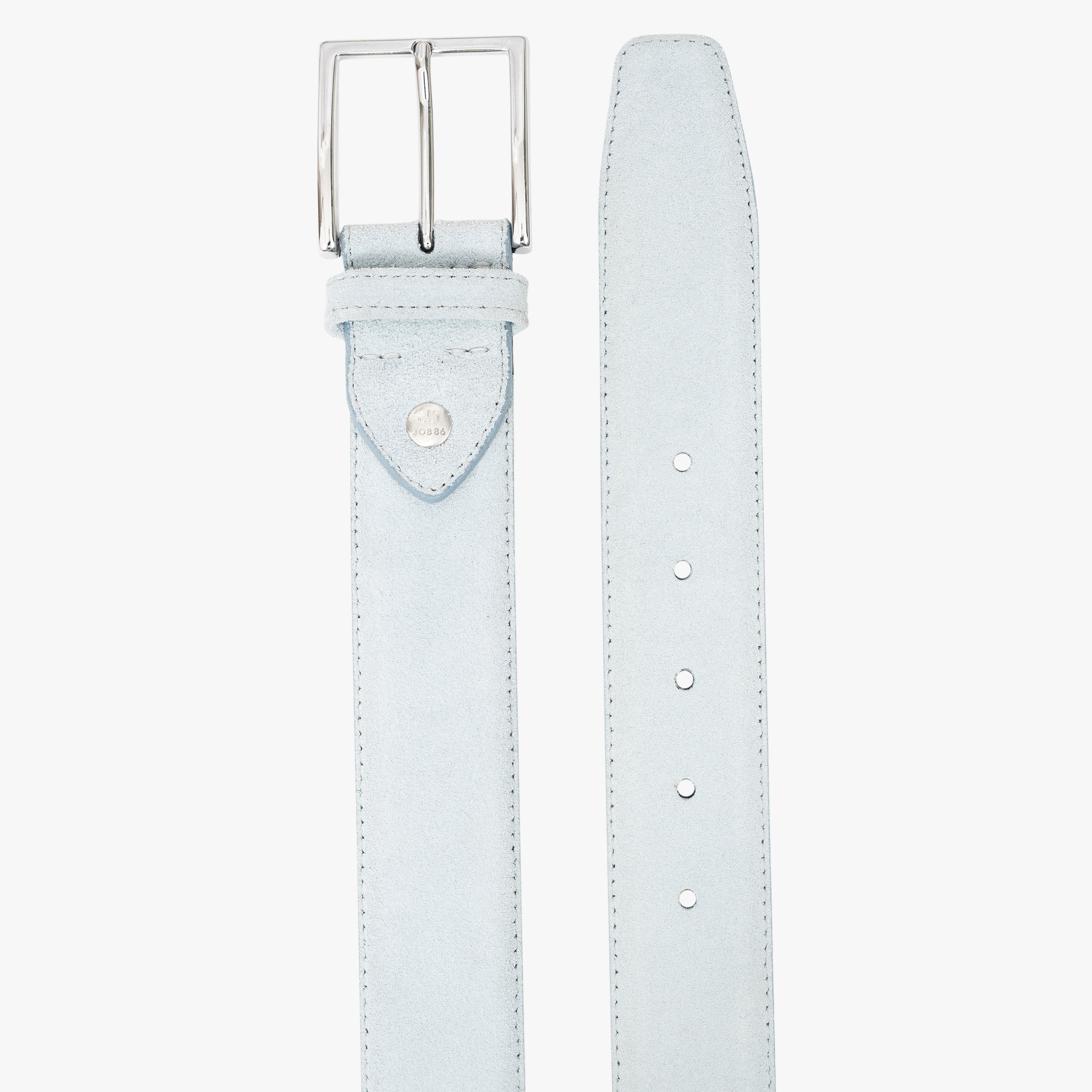 JOB86 Leren Riem Lichtblauw | Suède