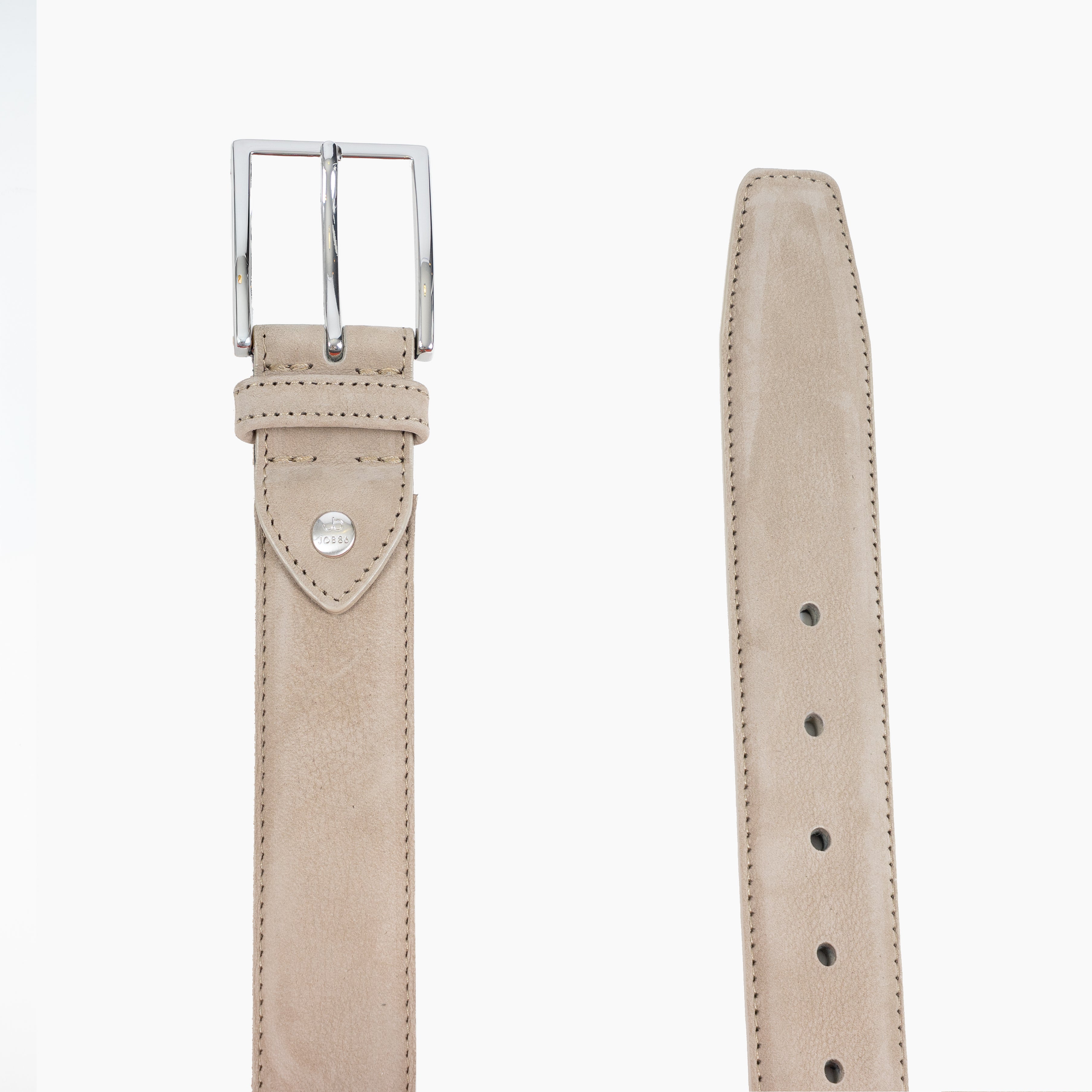 JOB86 Leren Riem Beige | Nubuck