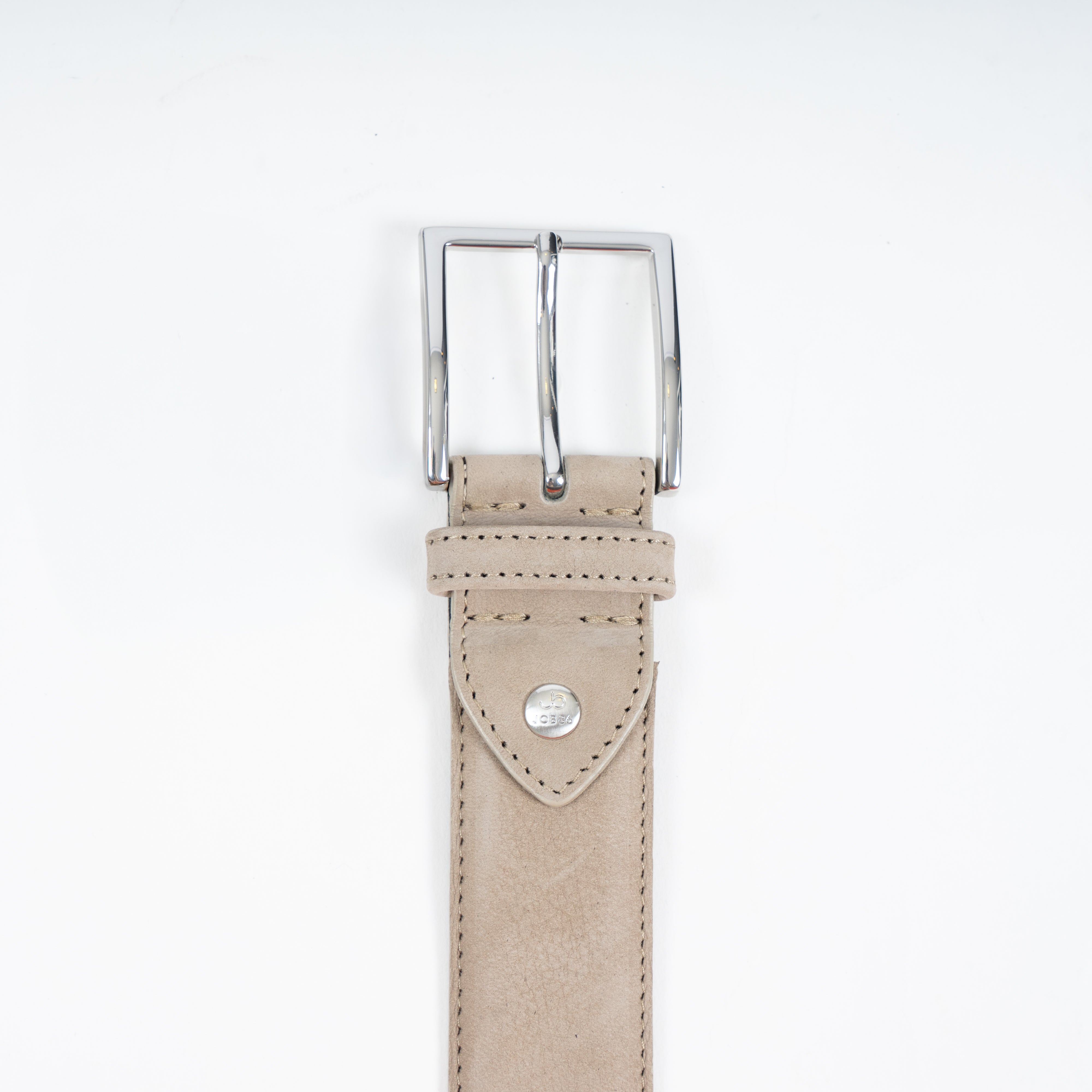 JOB86 Leren Riem Beige | Nubuck