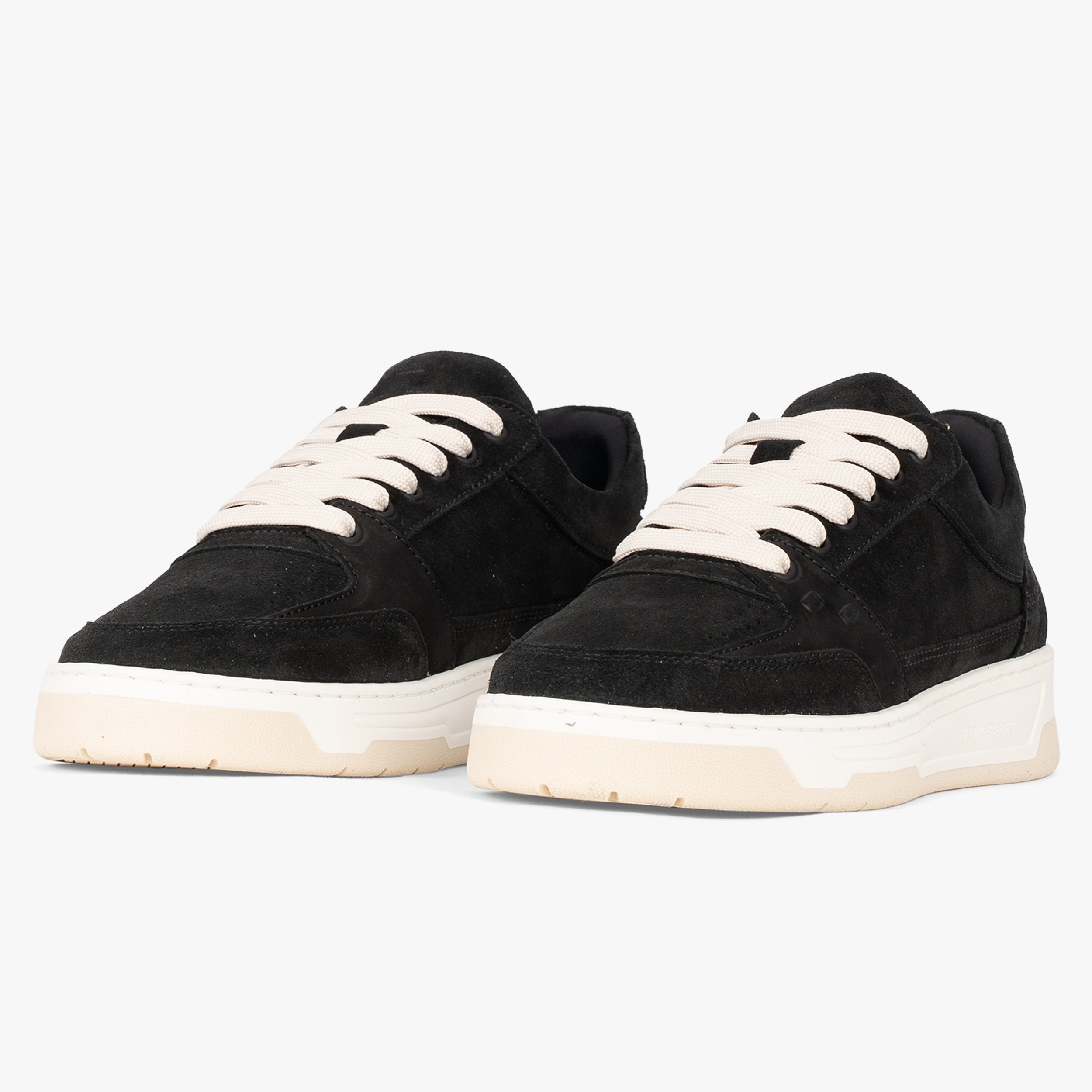Filling Pieces Sneakers Zwart | Low Vise Suede