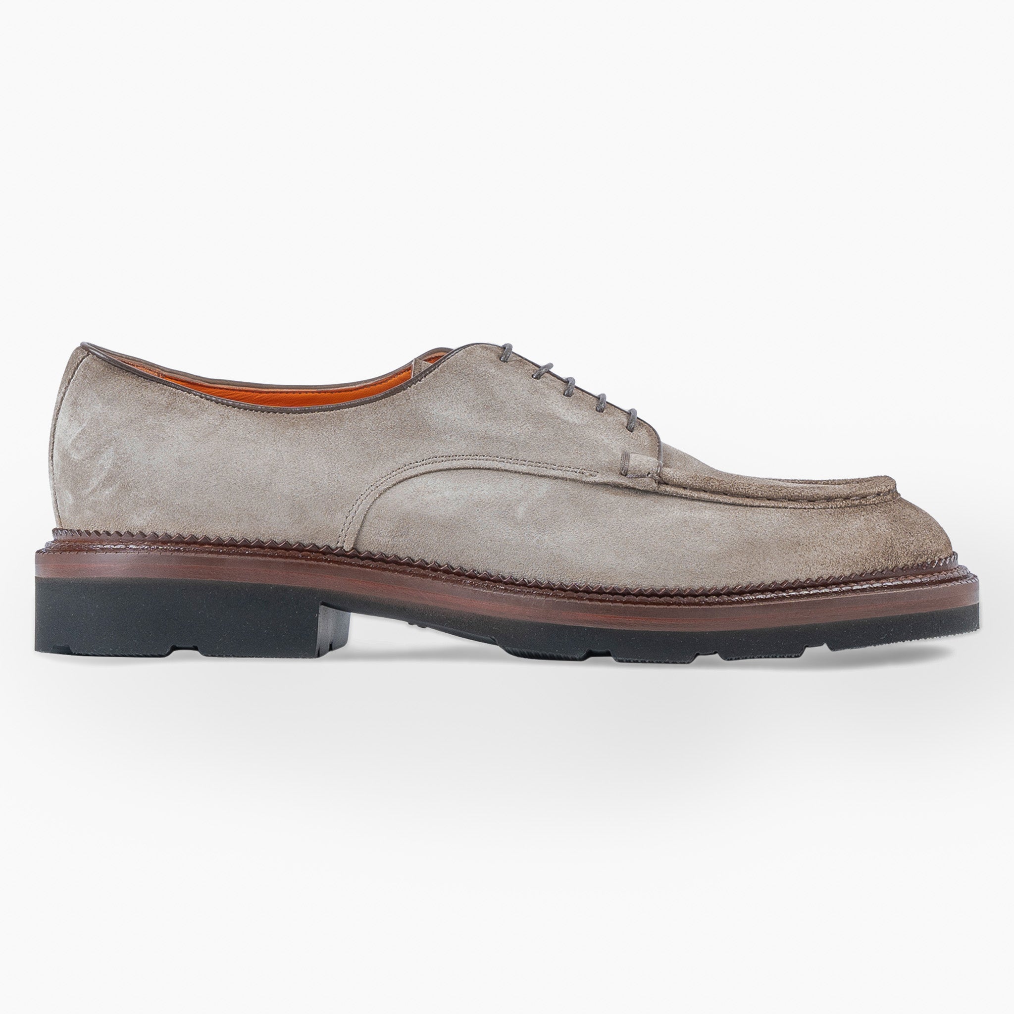 Santoni Veterschoen Taupe | Apron Toe