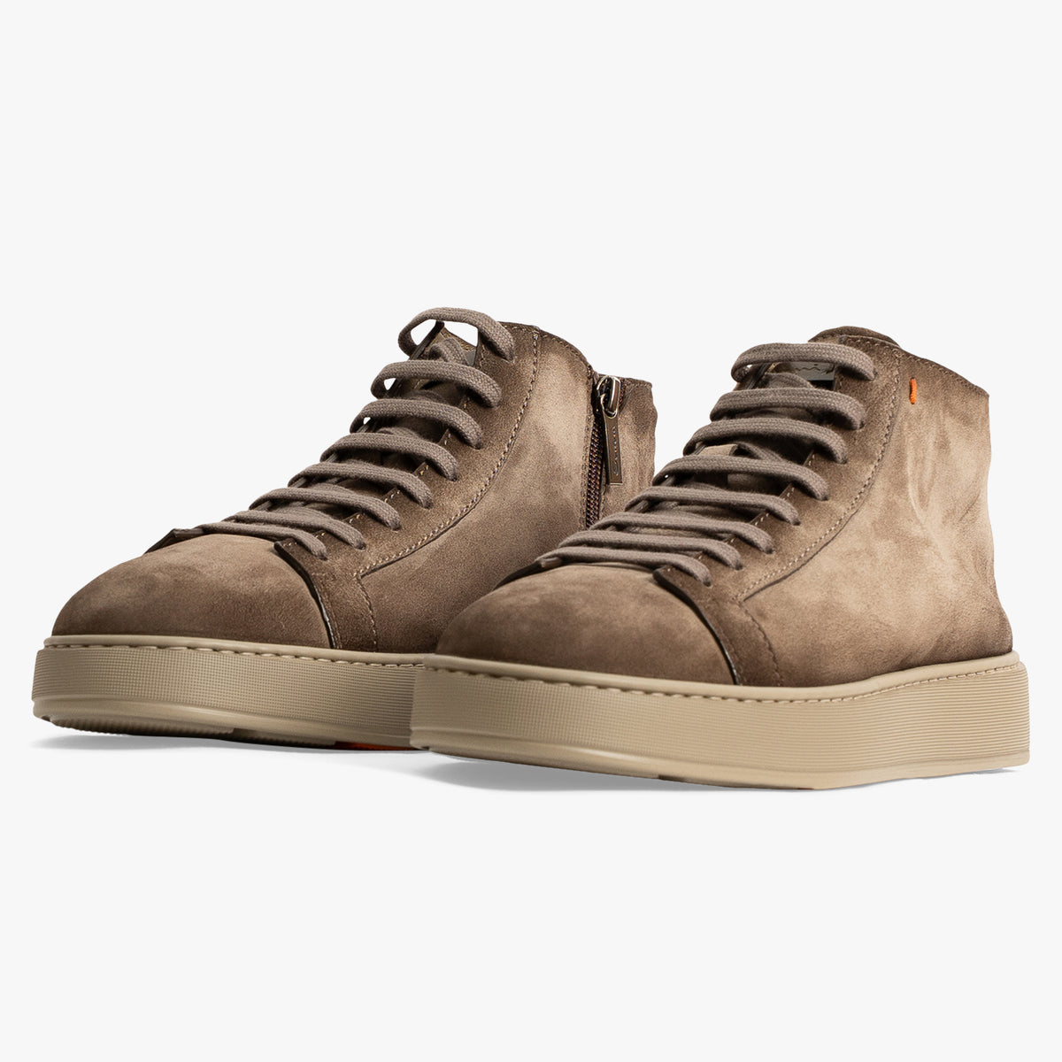 Santoni Half-Hoge Sneaker Taupe | Dump-High