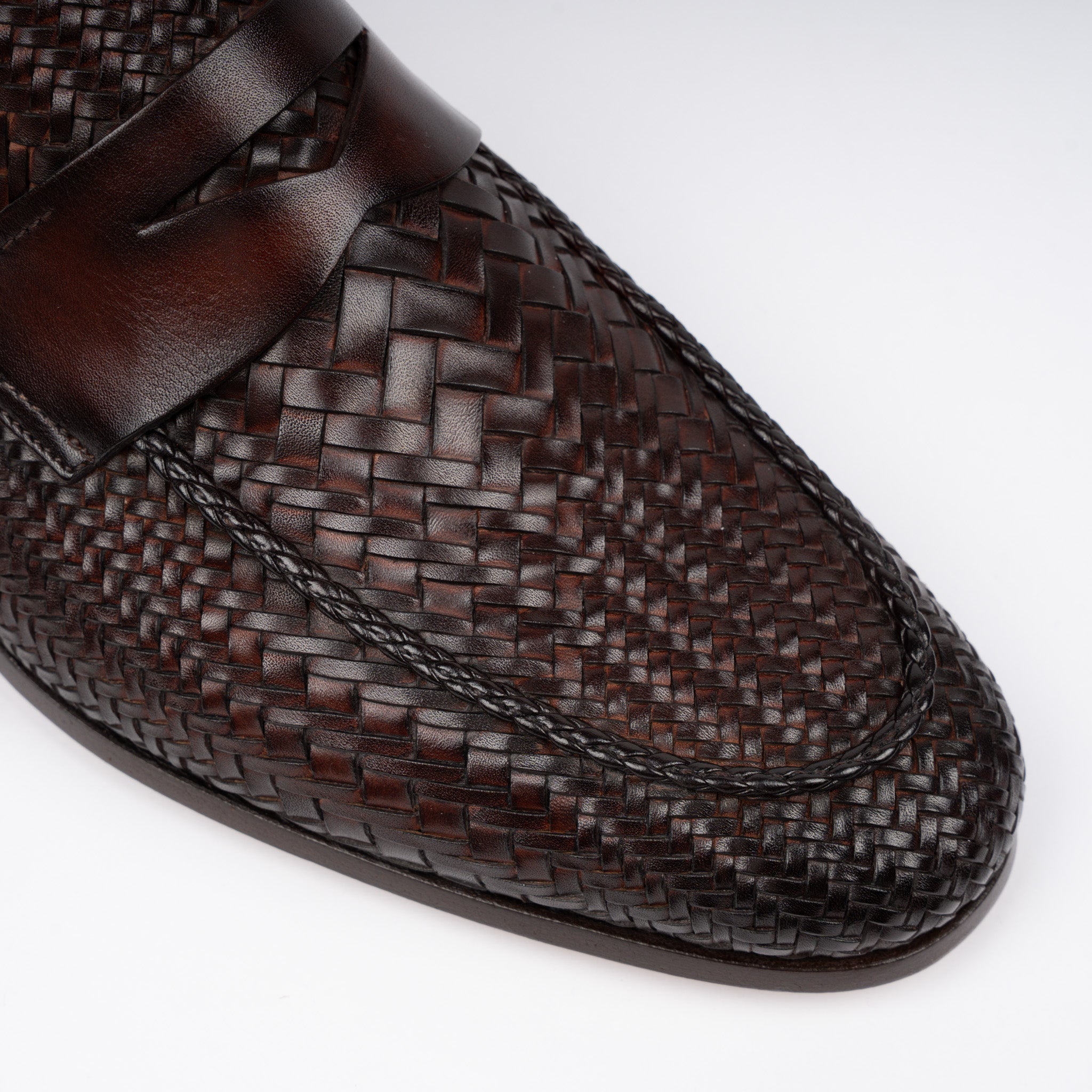 Magnanni Gevlochten Loafer Bruin