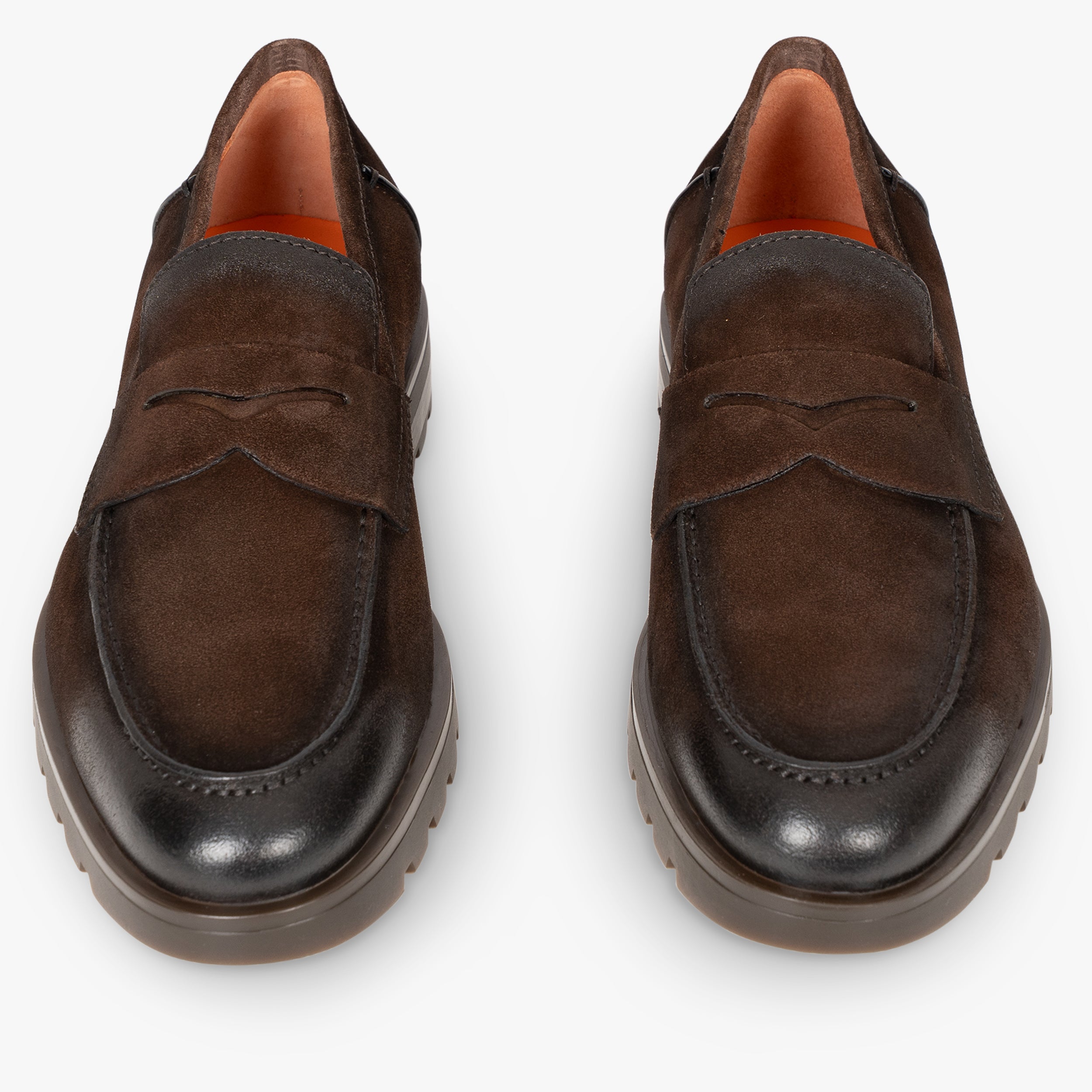 Santoni Loafer Bruin Suède | Penny