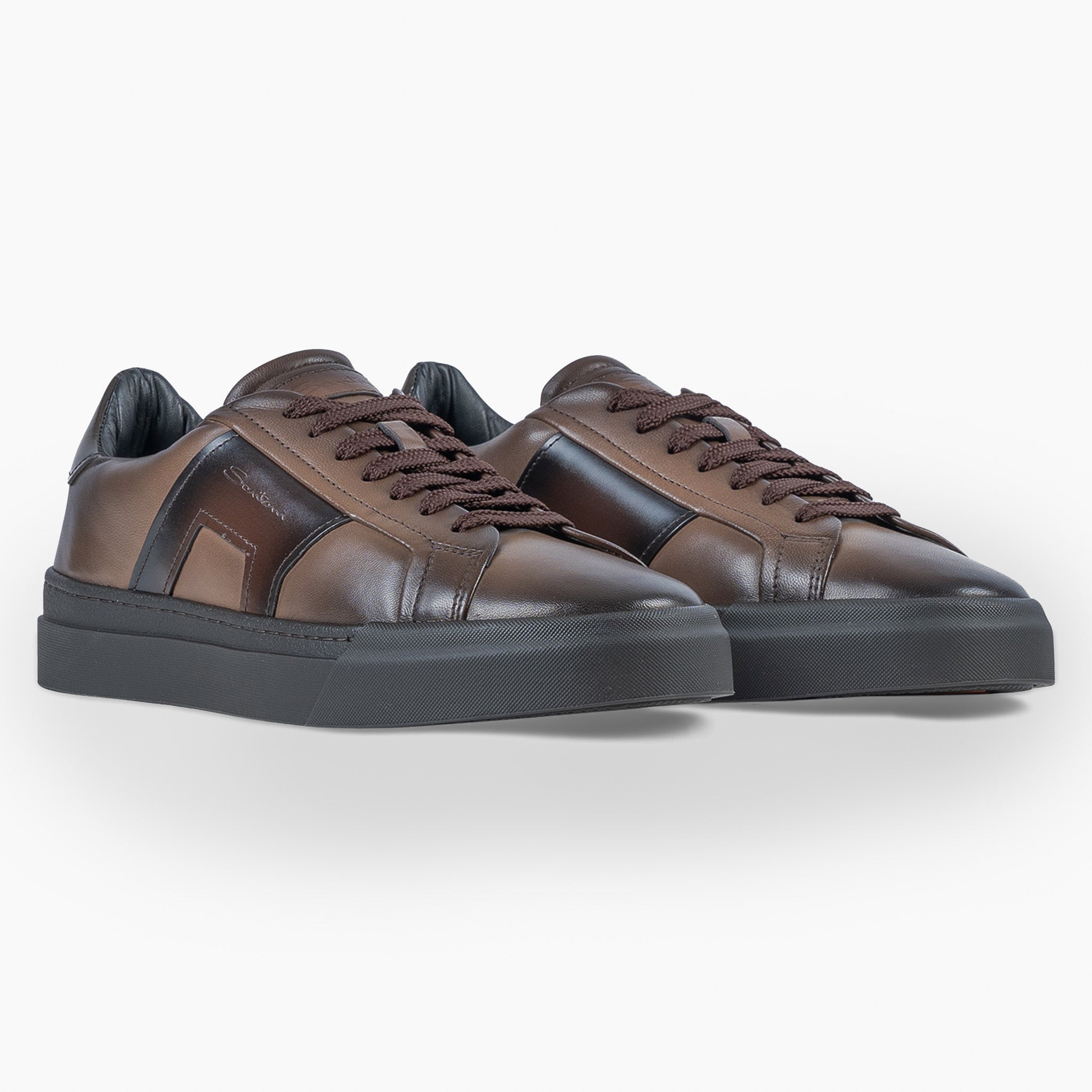 Santoni Sneaker Bruin | Double Buckle