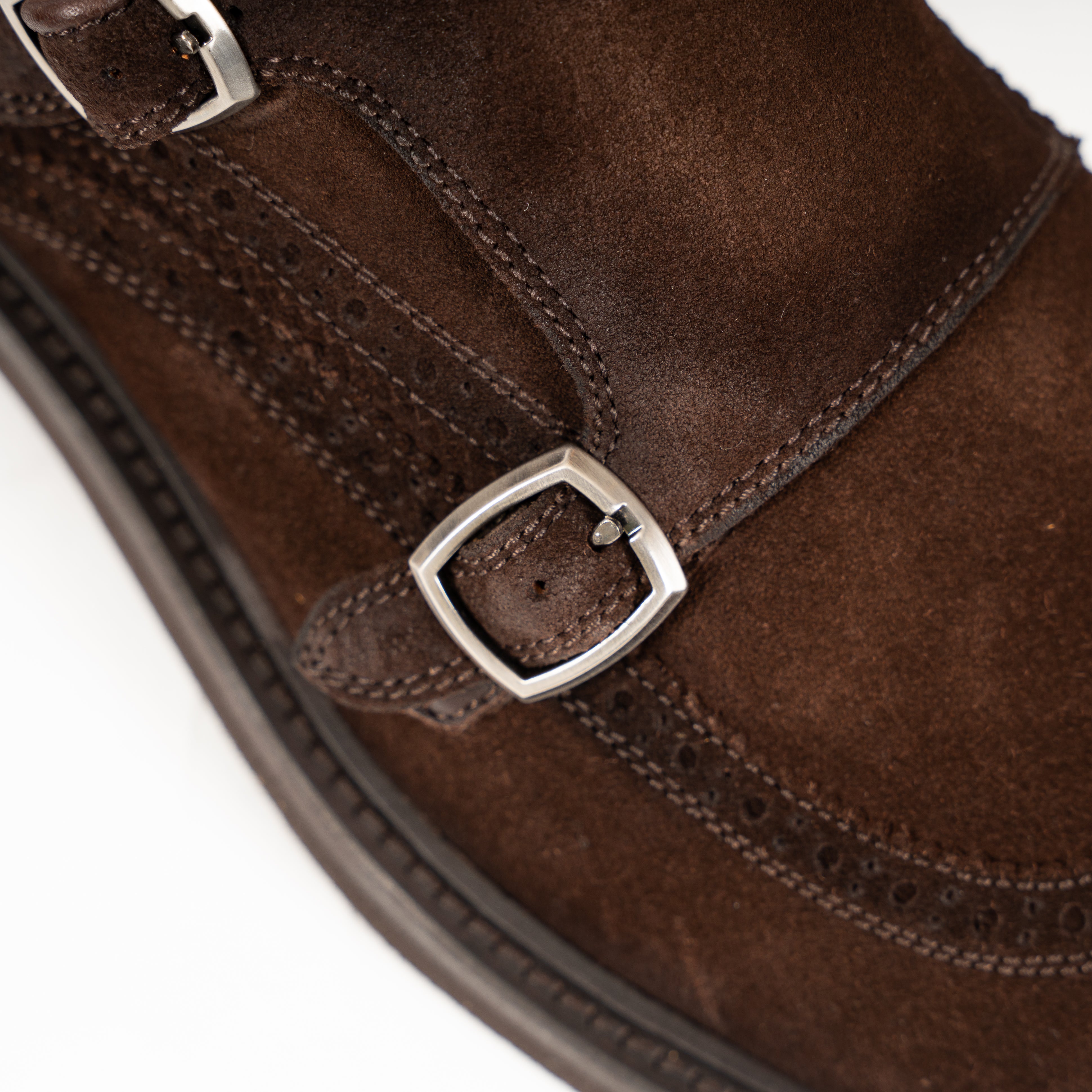 Magnanni Dubbele Gespschoen Bruin | Brogue