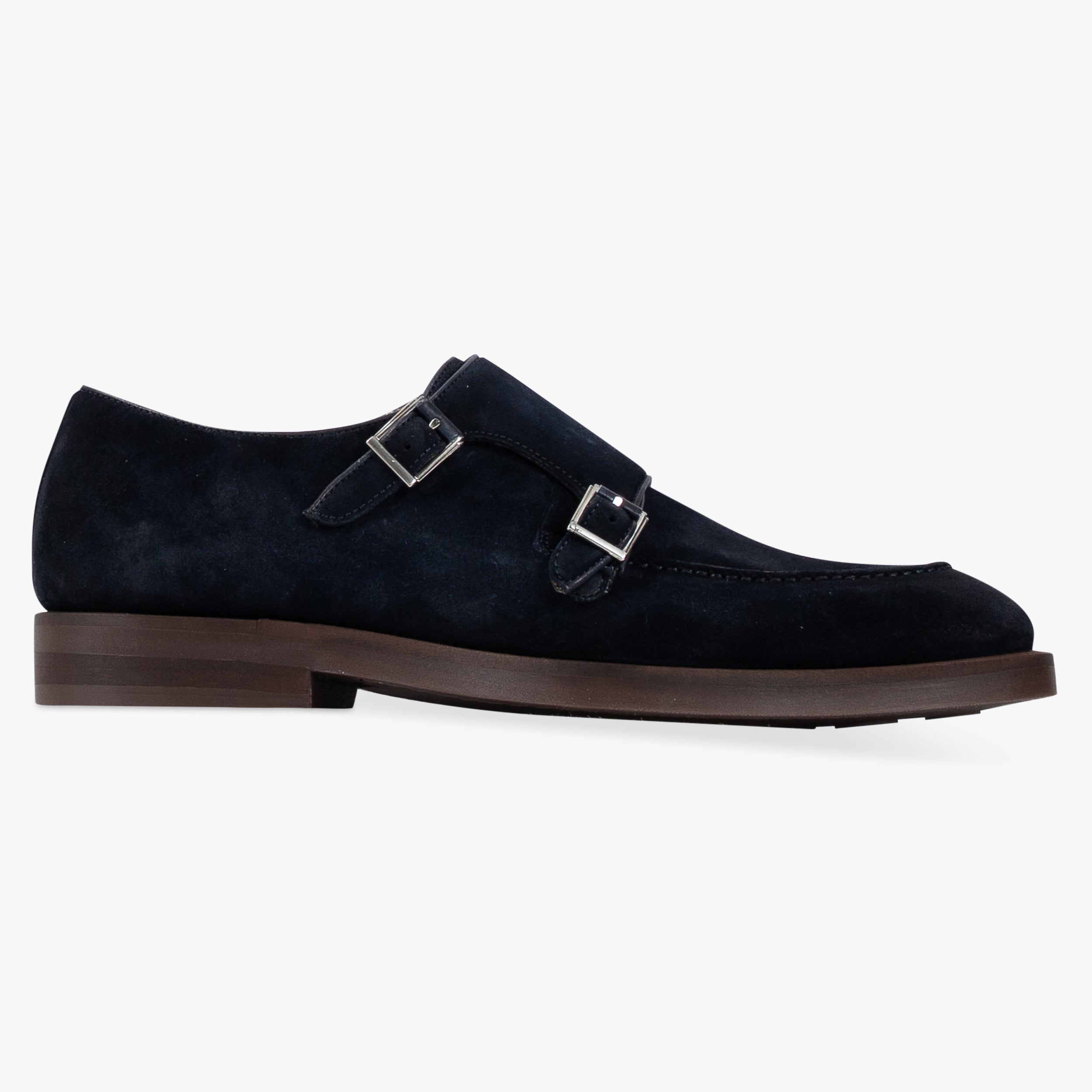 Magnanni Dubbele Gespschoen Blauw Suède