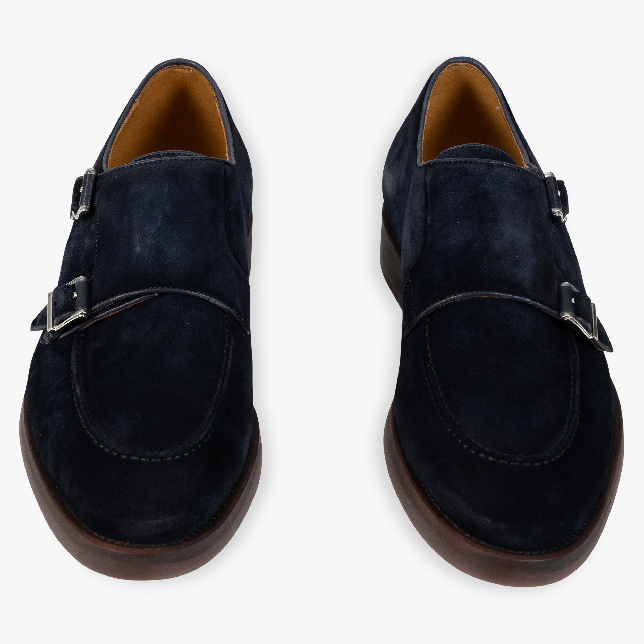 Magnanni Dubbele Gespschoen Blauw Suède