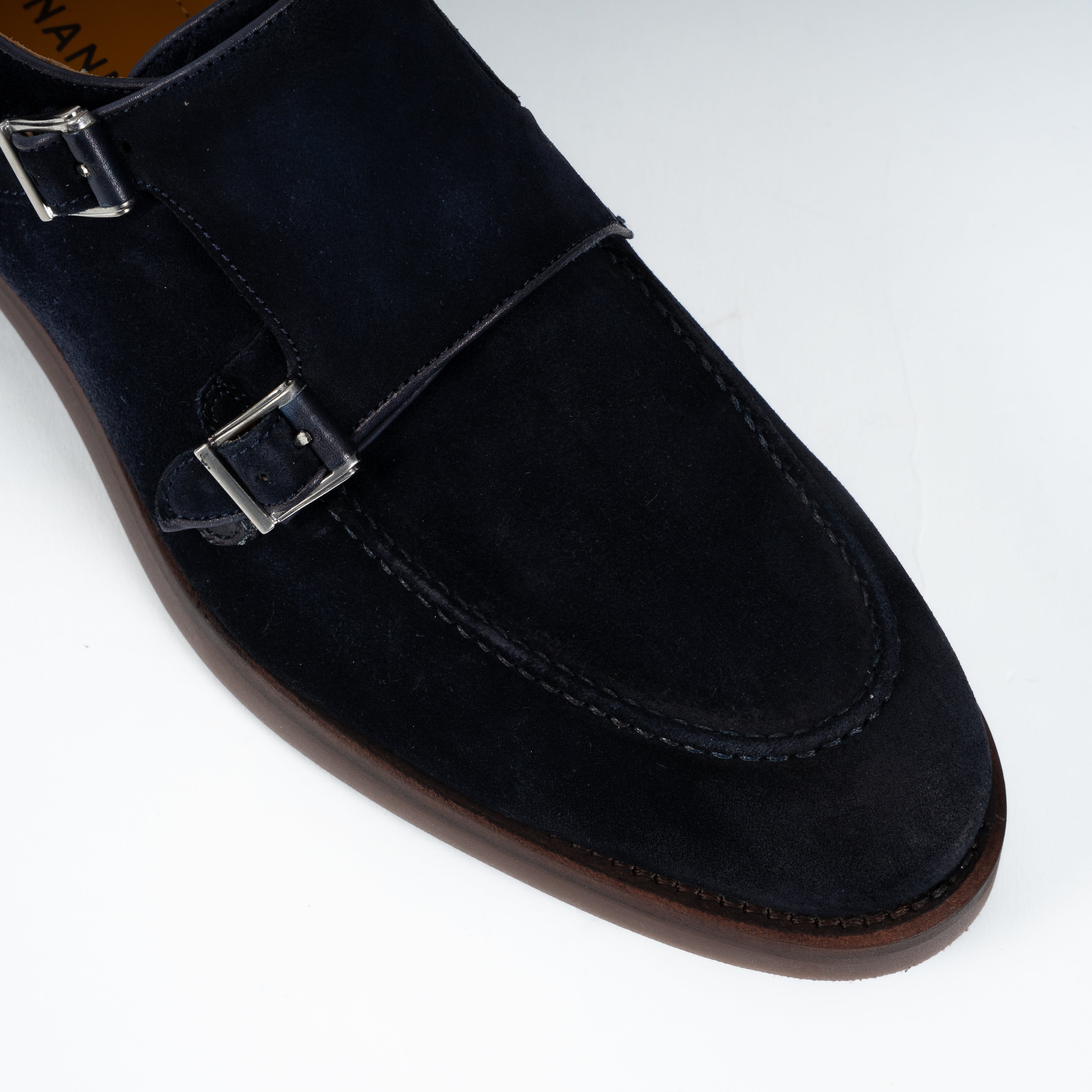 Magnanni Dubbele Gespschoen Blauw Suède