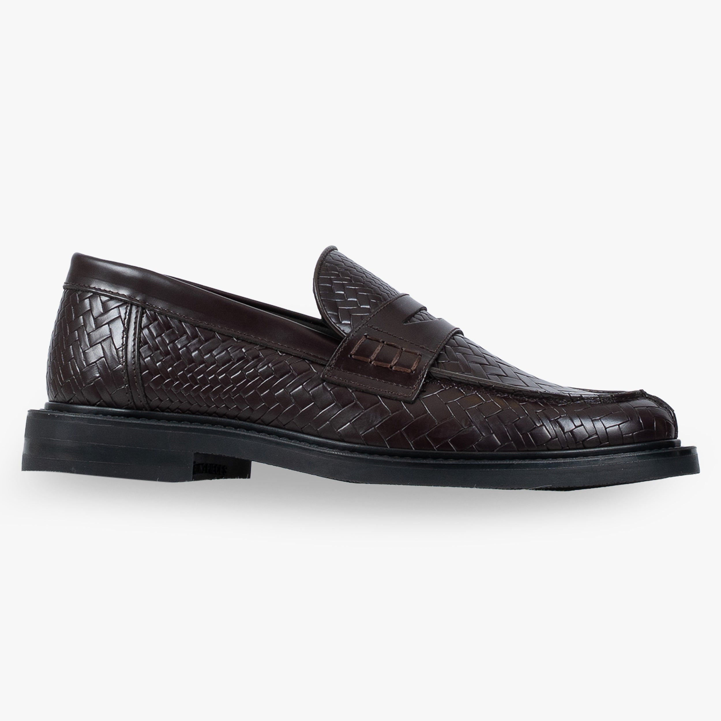 Filling Pieces Gevlochten Loafers Bruin | Woven Twist