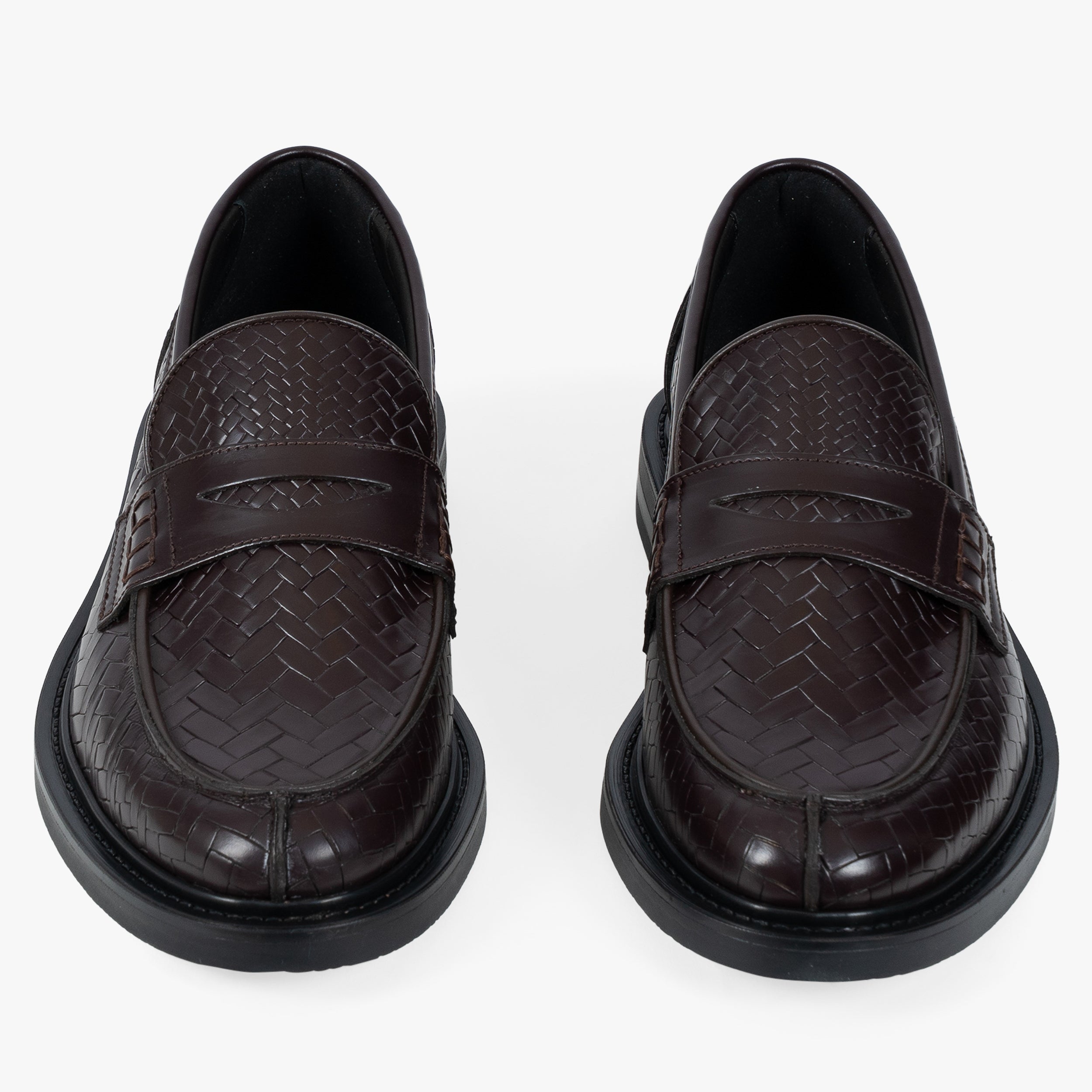 Filling Pieces Gevlochten Loafers Bruin | Woven Twist