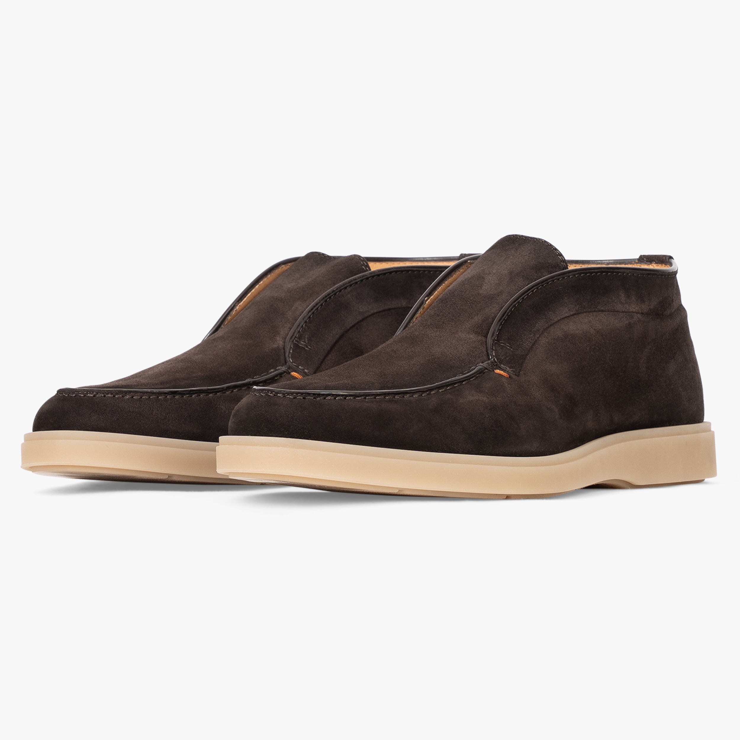 Santoni Loafer Bruin Suède | Desert Boot