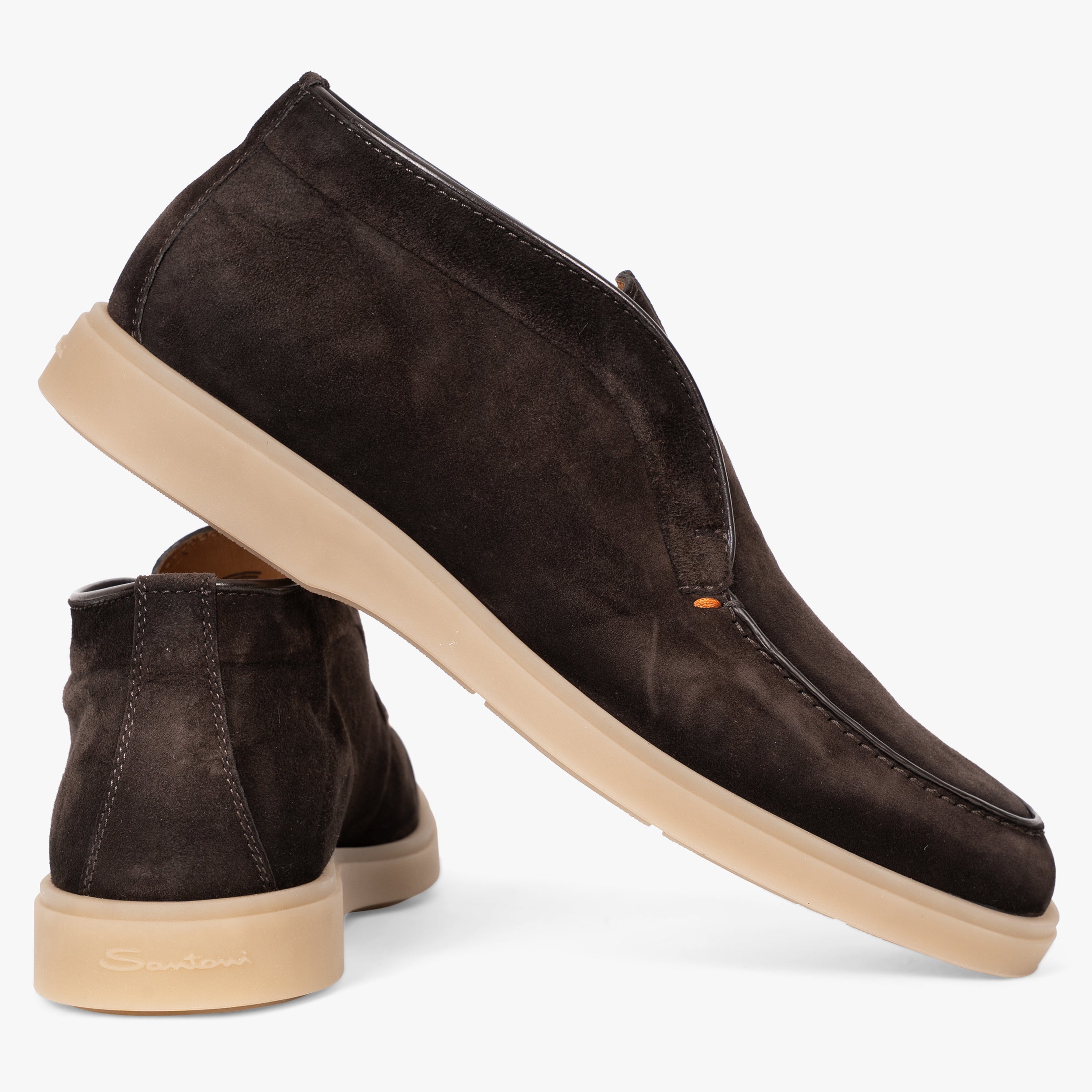 Santoni Loafer Bruin Suède | Desert Boot