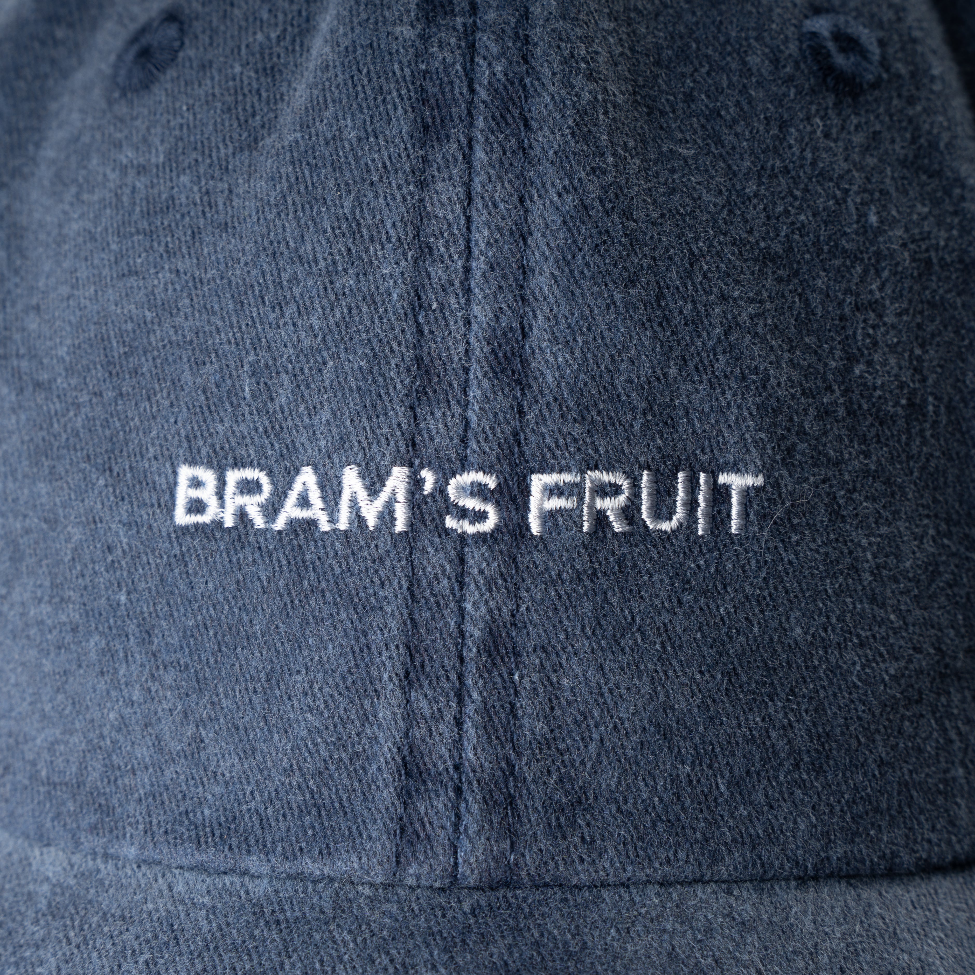 Bram's Fruit Pet Blauw | Distressed Logo Cap
