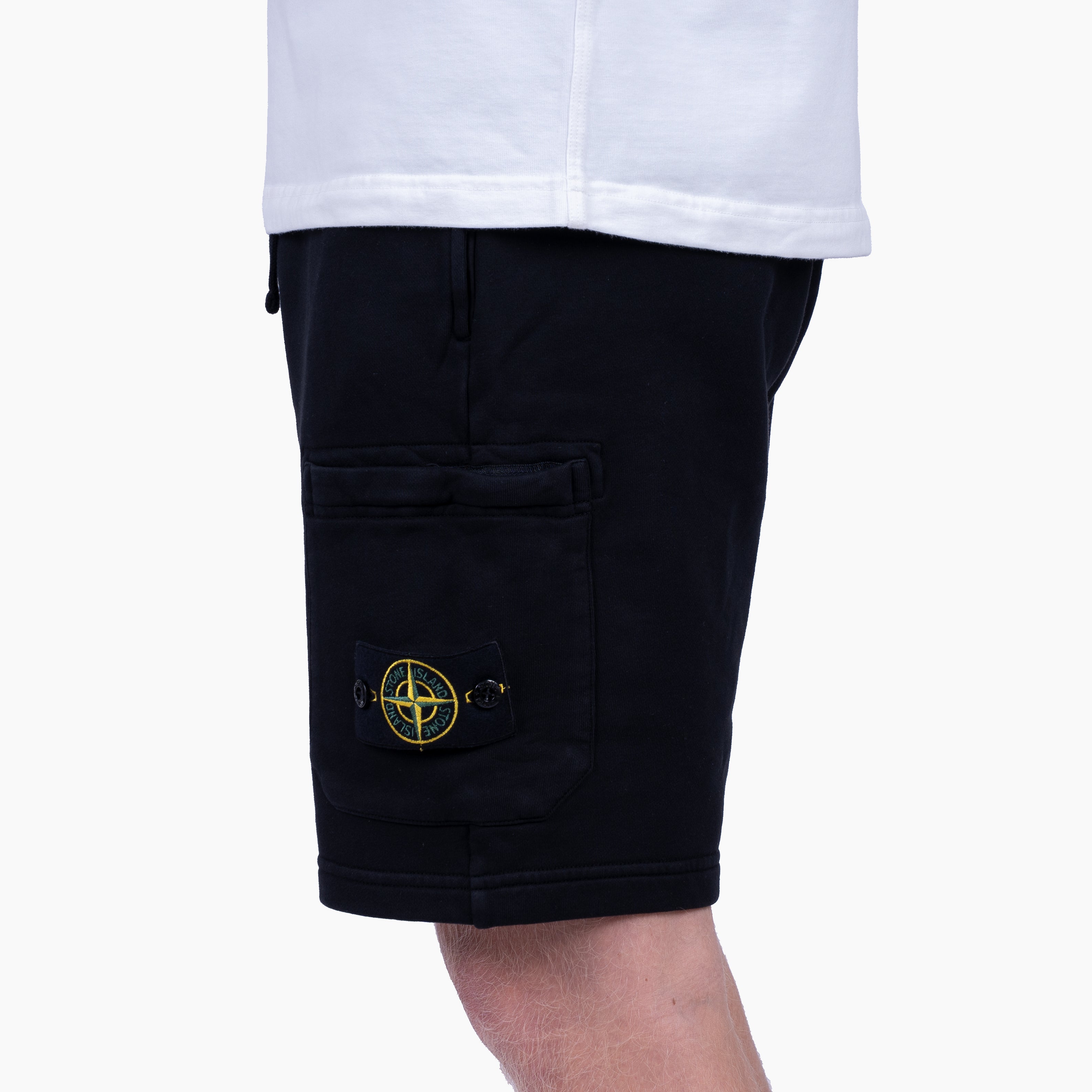 Stone Island Joggingbroek Zwart | Organic Cotton Fleece