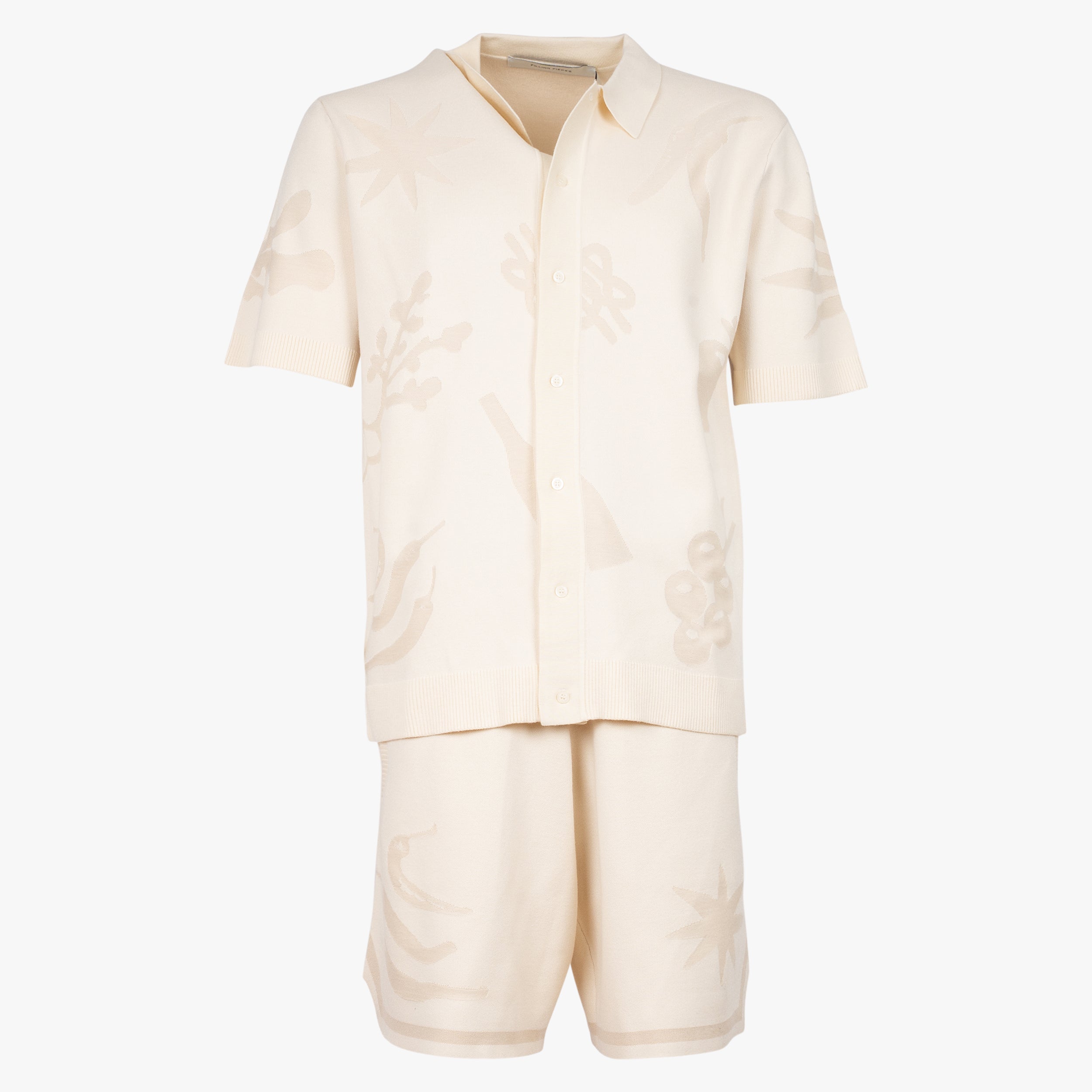 Filling Pieces Korte Broek Off-White | Knit Short Breaking Bread
