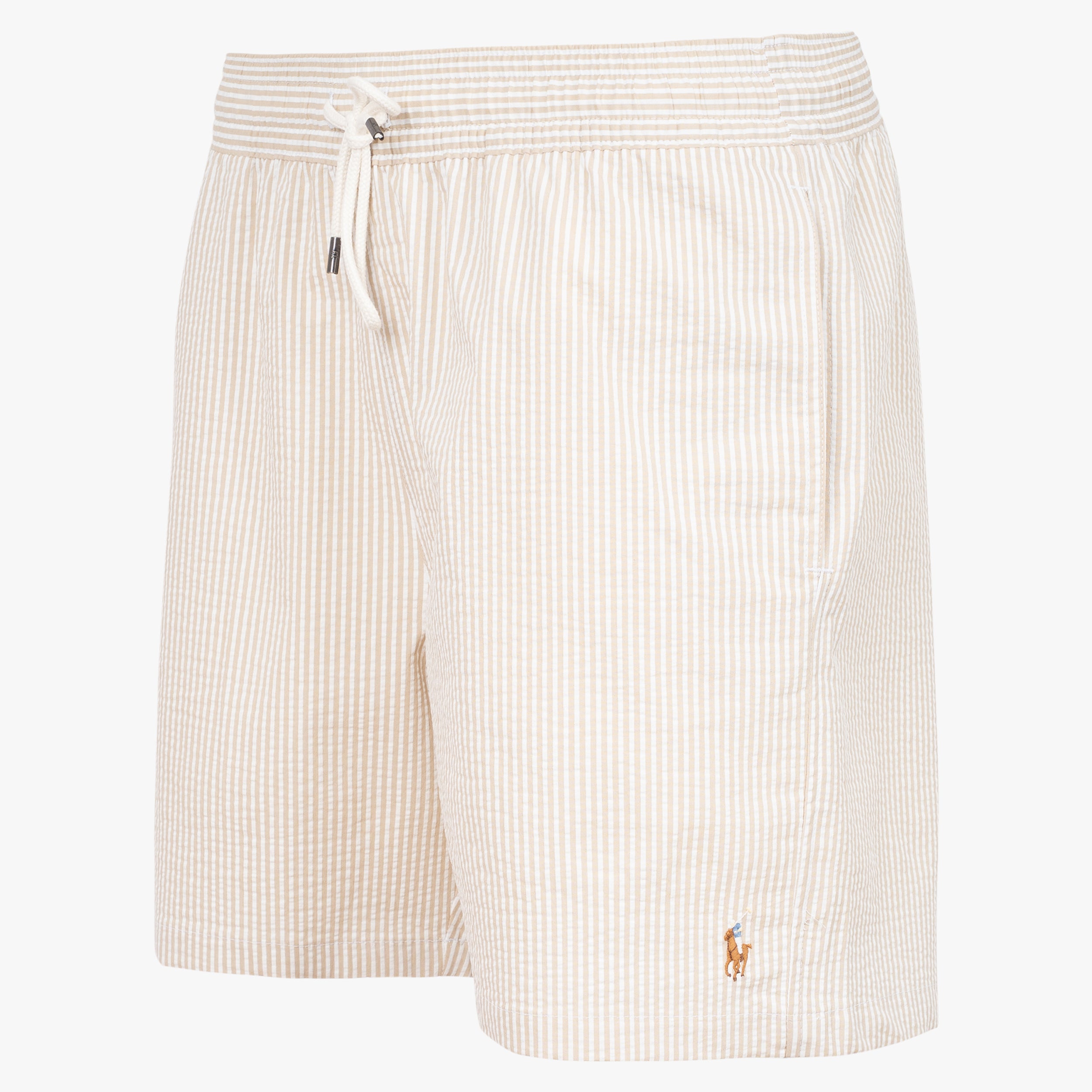 Ralph Lauren Zwembroek Gestreept Beige | Seersucker Bengal Stripe