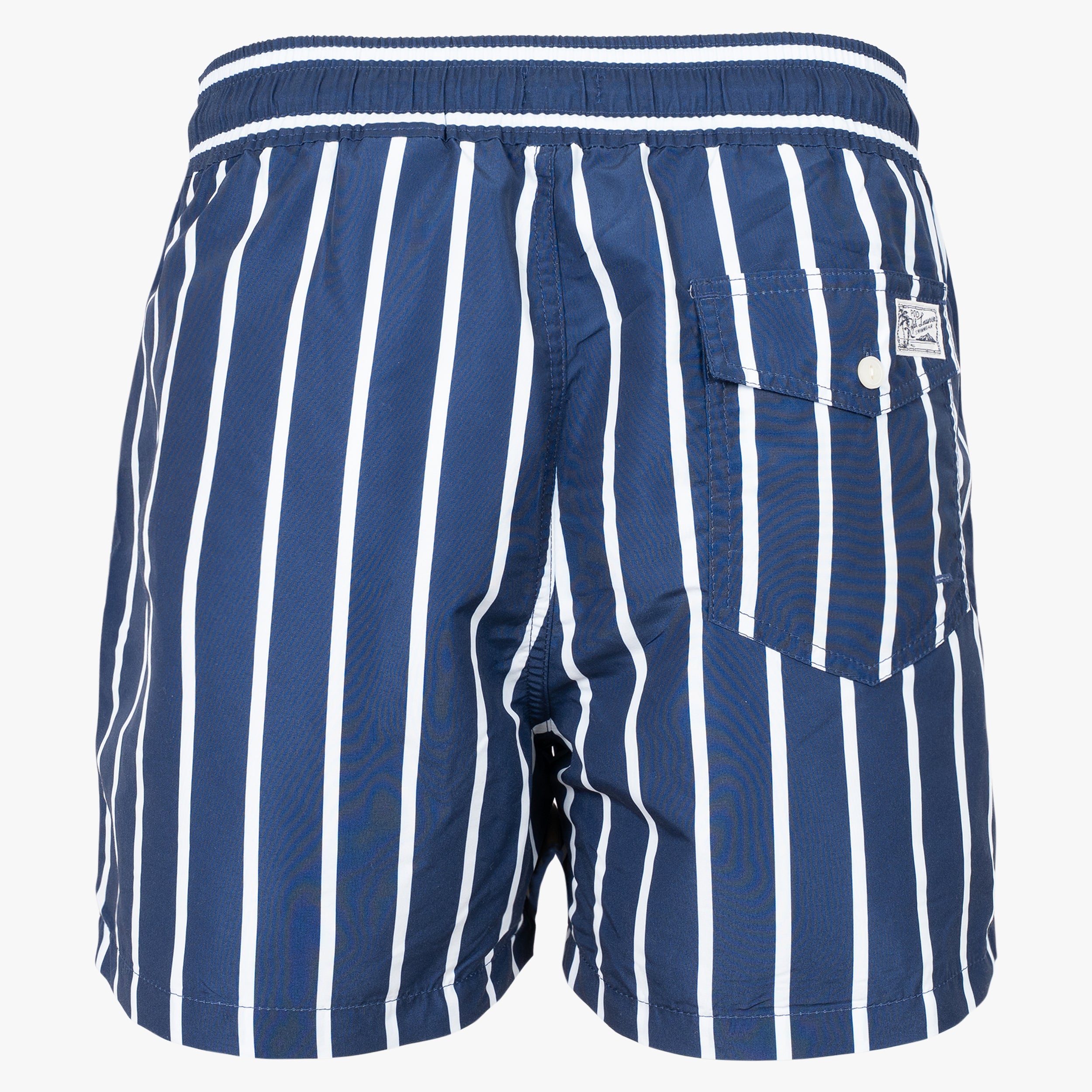 Ralph Lauren Zwembroek Blauw met Witte Streep | Traveler Slim Fit