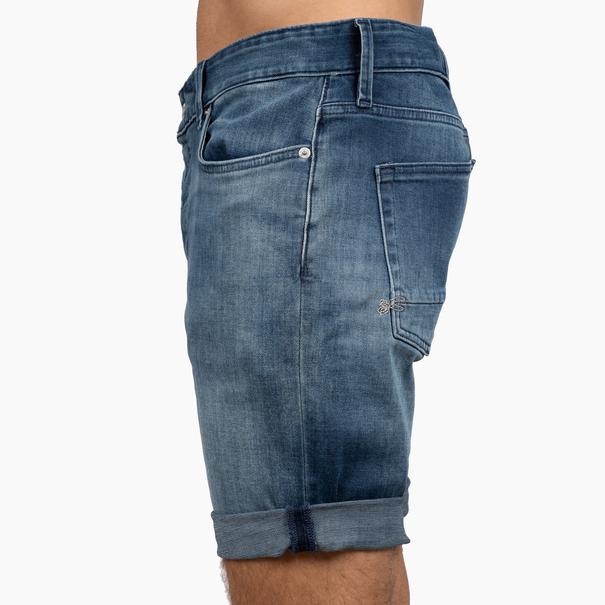 Denham Korte Broek Jeans Blauw | Razor