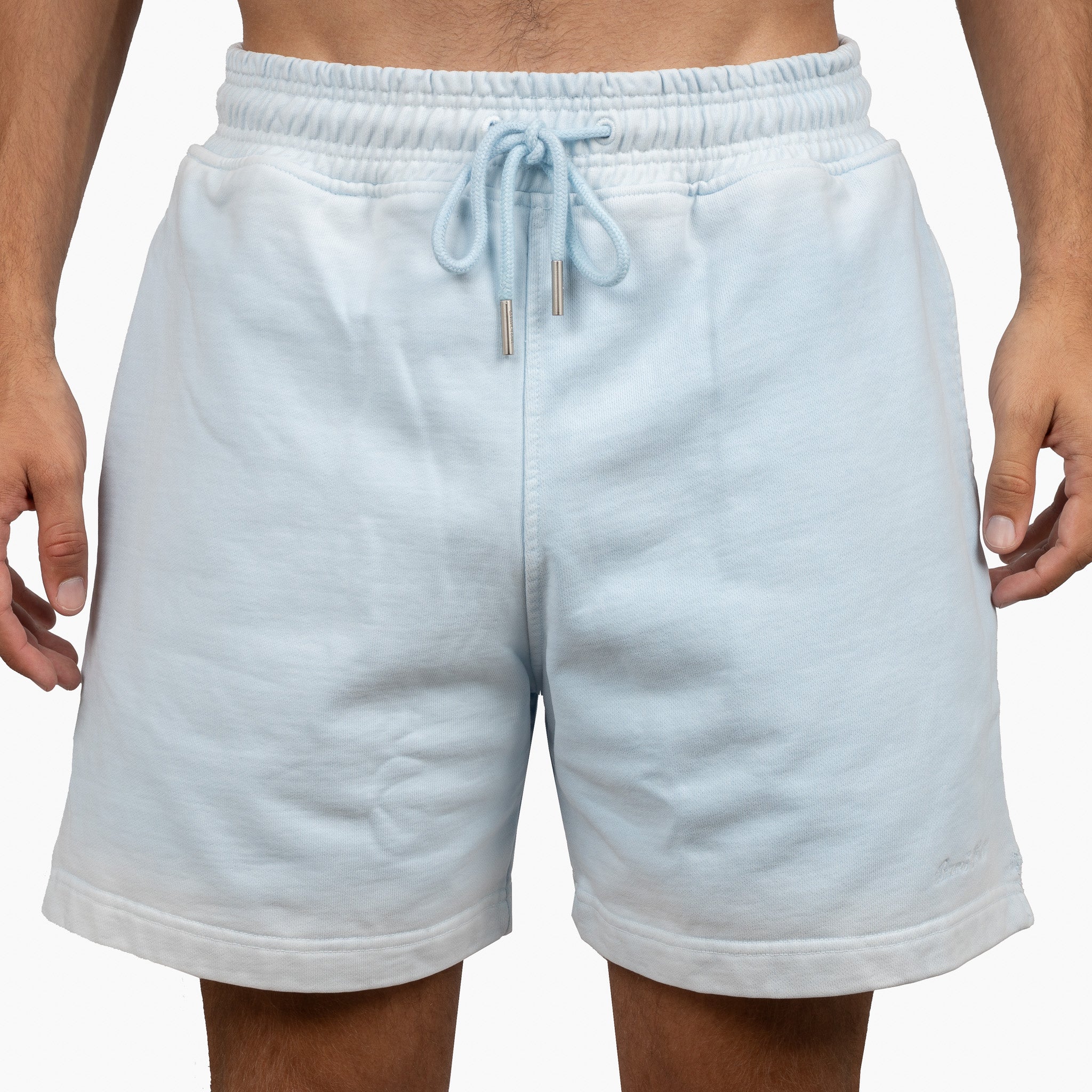 Bram's Fruit Korte Broek Lichtblauw | Script Logo Short